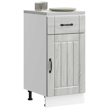 vidaXL Kitchen Base Cabinet "Lucca" Grey Sonoma Engineered Wood