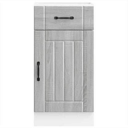 vidaXL Kitchen Base Cabinet "Lucca" Grey Sonoma Engineered Wood