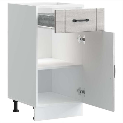 vidaXL Kitchen Base Cabinet "Lucca" Grey Sonoma Engineered Wood