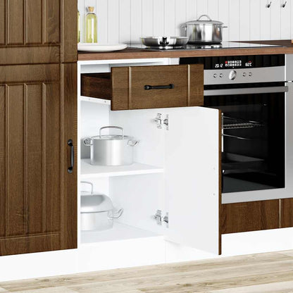 vidaXL Kitchen Base Cabinet "Lucca" Brown Oak Engineered Wood