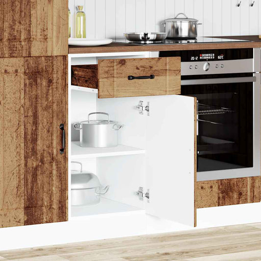 vidaXL Kitchen Base Cabinet "Lucca" Old Wood Engineered Wood