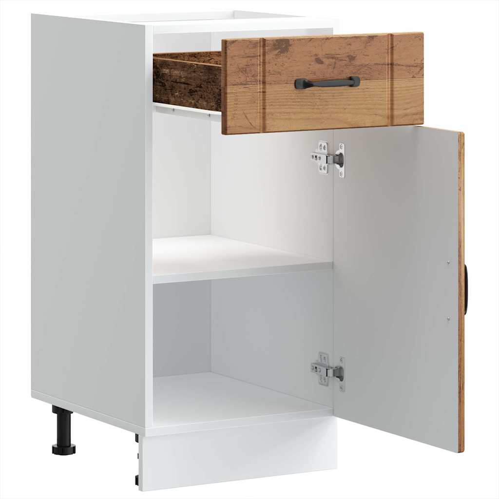 vidaXL Kitchen Base Cabinet "Lucca" Old Wood Engineered Wood