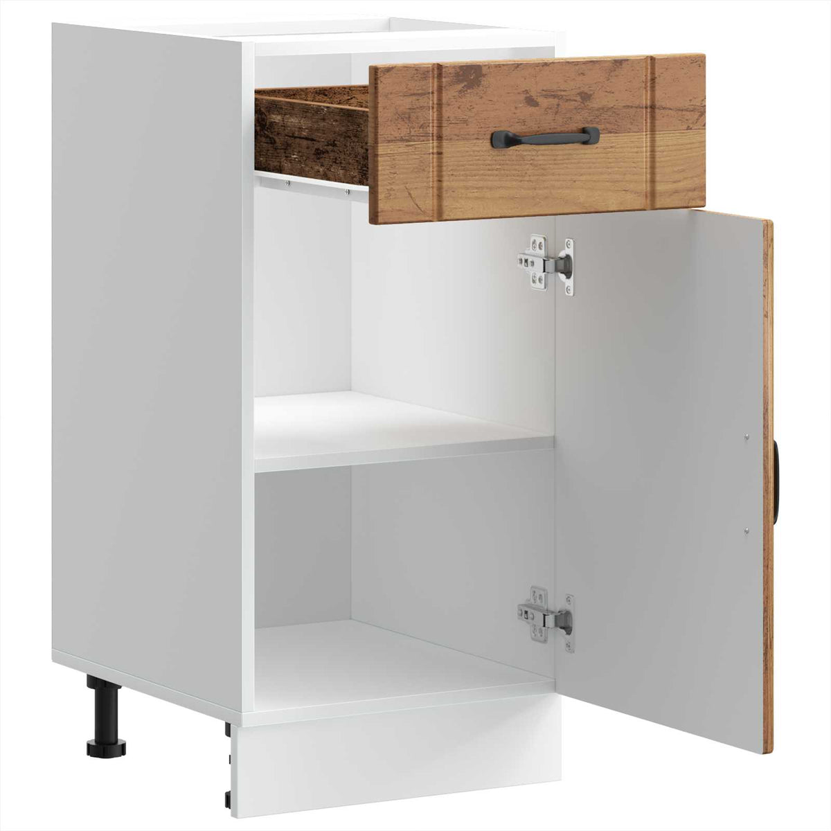 vidaXL Kitchen Base Cabinet "Lucca" Old Wood Engineered Wood