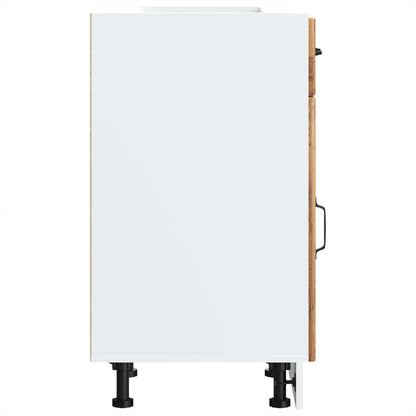 vidaXL Kitchen Base Cabinet "Lucca" Old Wood Engineered Wood
