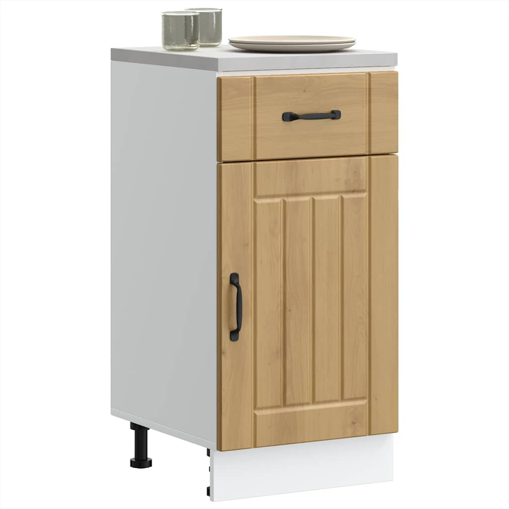 vidaXL Kitchen Base Cabinet "Lucca" Artisan Oak Engineered Wood