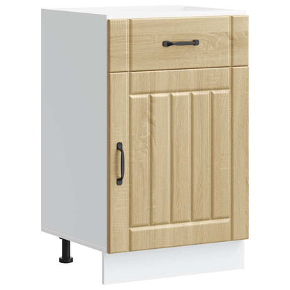 vidaXL Kitchen Base Cabinet "Lucca" Sonoma Oak Engineered Wood