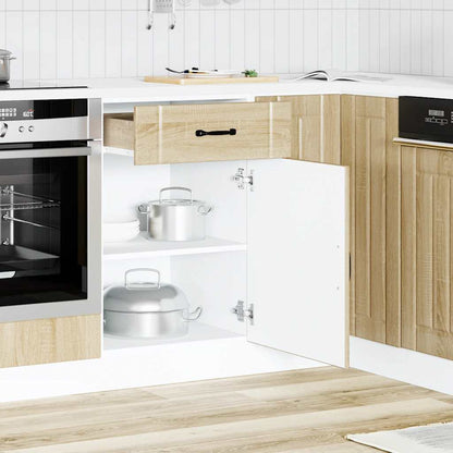 vidaXL Kitchen Base Cabinet "Lucca" Sonoma Oak Engineered Wood