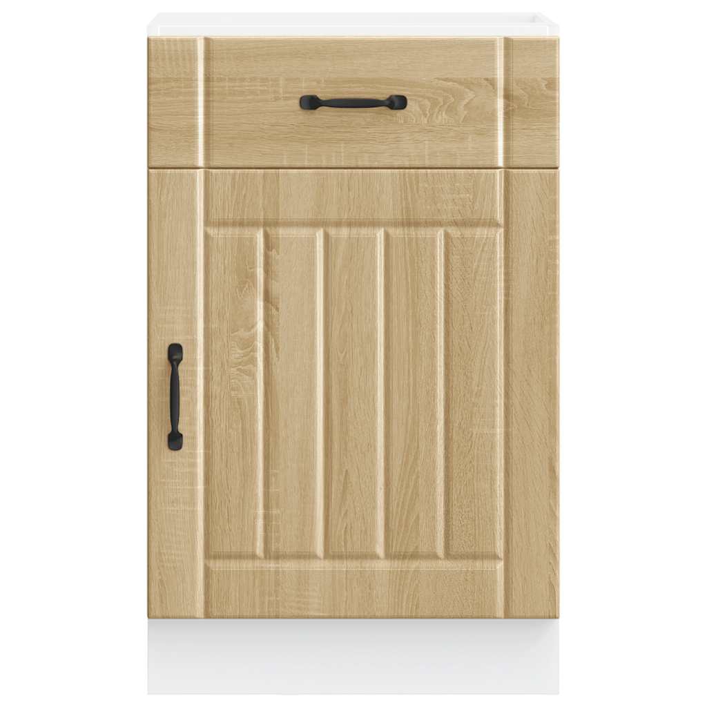 vidaXL Kitchen Base Cabinet "Lucca" Sonoma Oak Engineered Wood