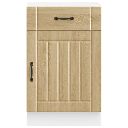 vidaXL Kitchen Base Cabinet "Lucca" Sonoma Oak Engineered Wood