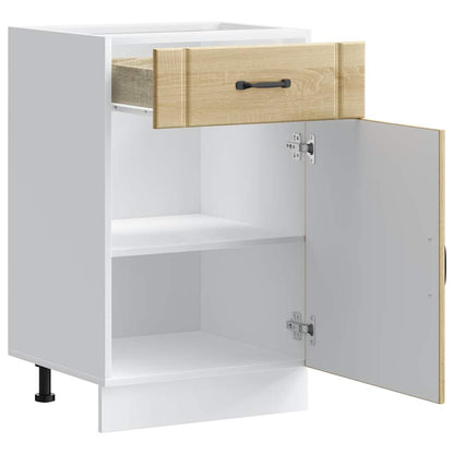 vidaXL Kitchen Base Cabinet "Lucca" Sonoma Oak Engineered Wood
