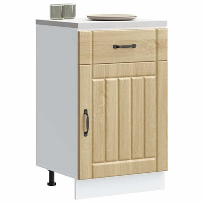 vidaXL Kitchen Base Cabinet "Lucca" Sonoma Oak Engineered Wood