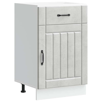 vidaXL Kitchen Base Cabinet "Lucca" Concrete Grey Engineered Wood
