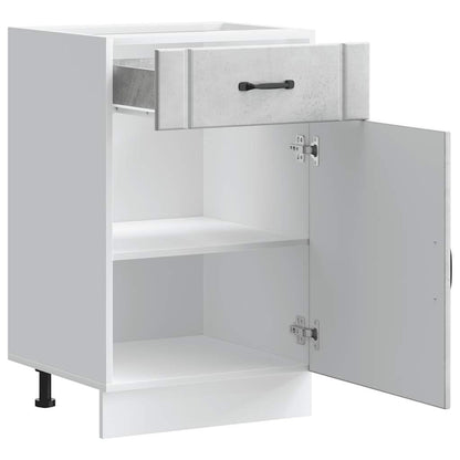 vidaXL Kitchen Base Cabinet "Lucca" Concrete Grey Engineered Wood