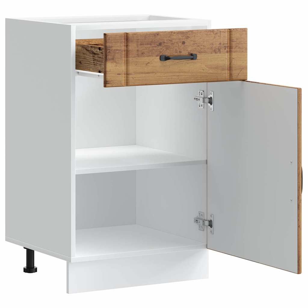 vidaXL Kitchen Base Cabinet Lucca Old Wood Engineered Wood