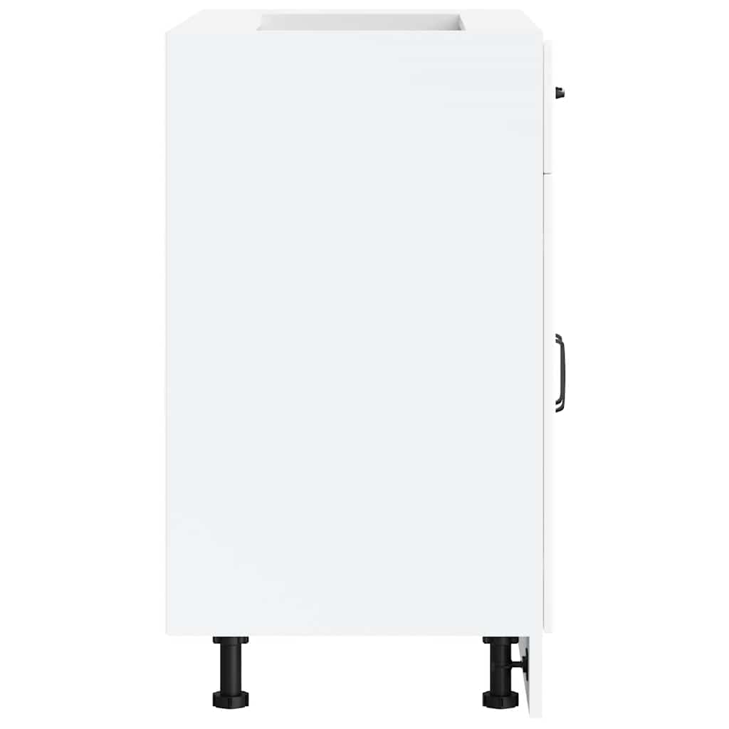 vidaXL Kitchen Base Cabinet Lucca White Engineered Wood