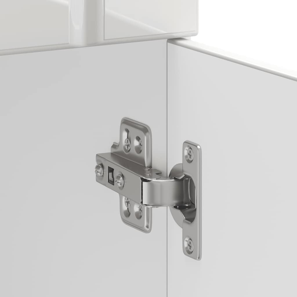 vidaXL Kitchen Base Cabinet "Lucca" High Gloss White Engineered Wood