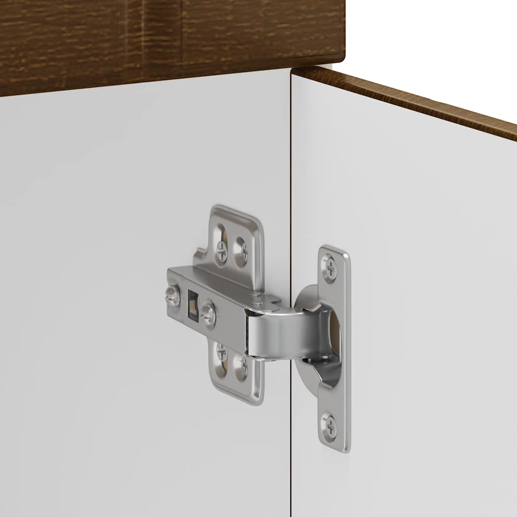 vidaXL Kitchen Base Cabinet "Lucca" Brown Oak Engineered Wood