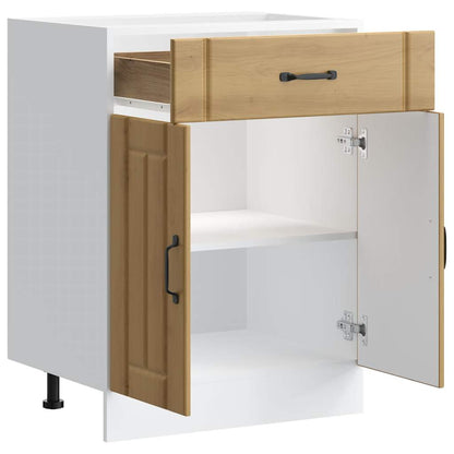 vidaXL Kitchen Base Cabinet "Lucca" Artisan Oak Engineered Wood