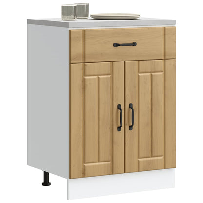 vidaXL Kitchen Base Cabinet "Lucca" Artisan Oak Engineered Wood
