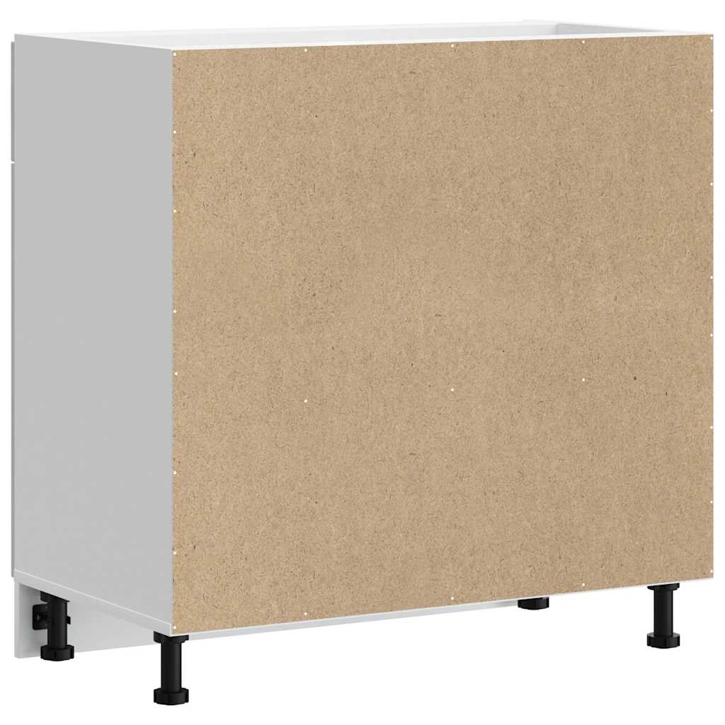 vidaXL Kitchen Base Cabinet "Lucca" White Engineered Wood