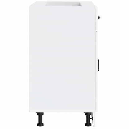 vidaXL Kitchen Base Cabinet Lucca High Gloss White Engineered Wood