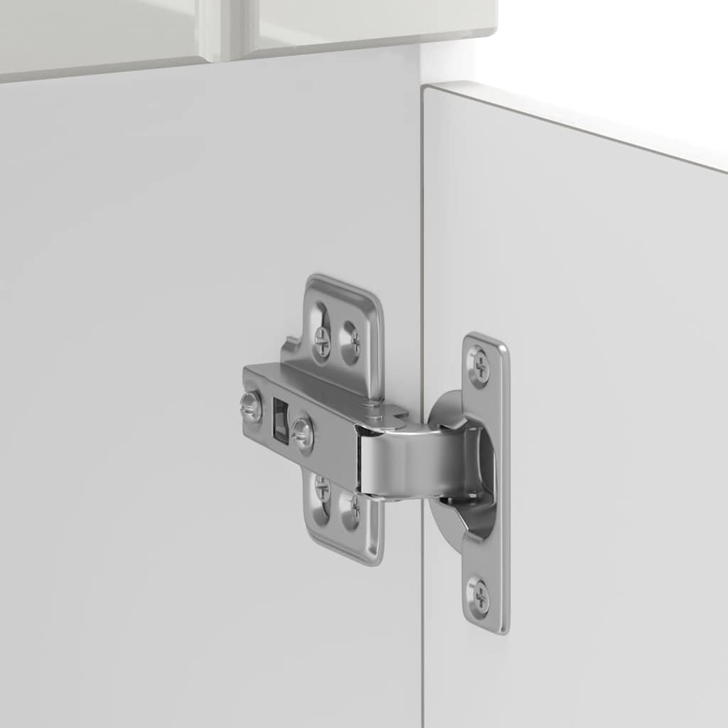 vidaXL Kitchen Base Cabinet Lucca High Gloss White Engineered Wood