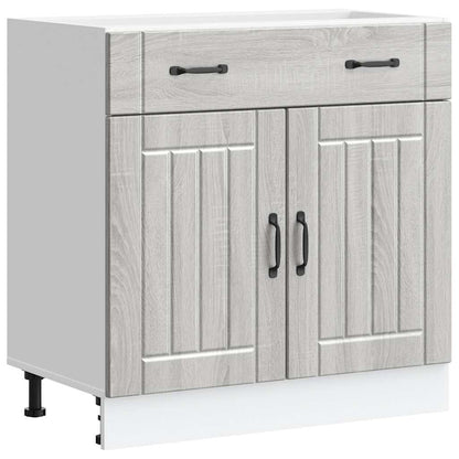 vidaXL Kitchen Base Cabinet "Lucca" Grey Sonoma Engineered Wood