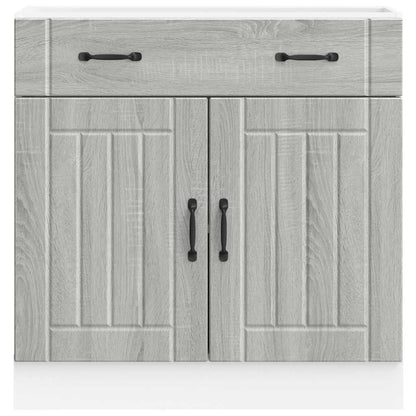 vidaXL Kitchen Base Cabinet "Lucca" Grey Sonoma Engineered Wood