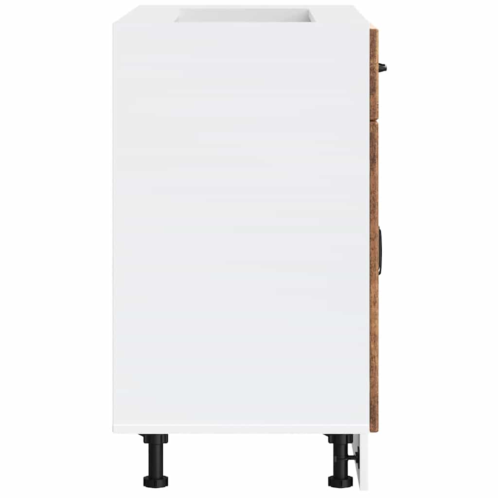 vidaXL Kitchen Base Cabinet "Lucca" Old Wood Engineered Wood