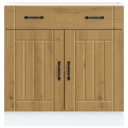 vidaXL Kitchen Base Cabinet "Lucca" Artisan Oak Engineered Wood