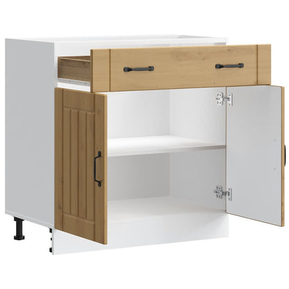 vidaXL Kitchen Base Cabinet "Lucca" Artisan Oak Engineered Wood