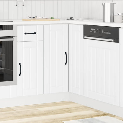vidaXL Kitchen Corner Base Cabinet "Lucca" White Engineered Wood