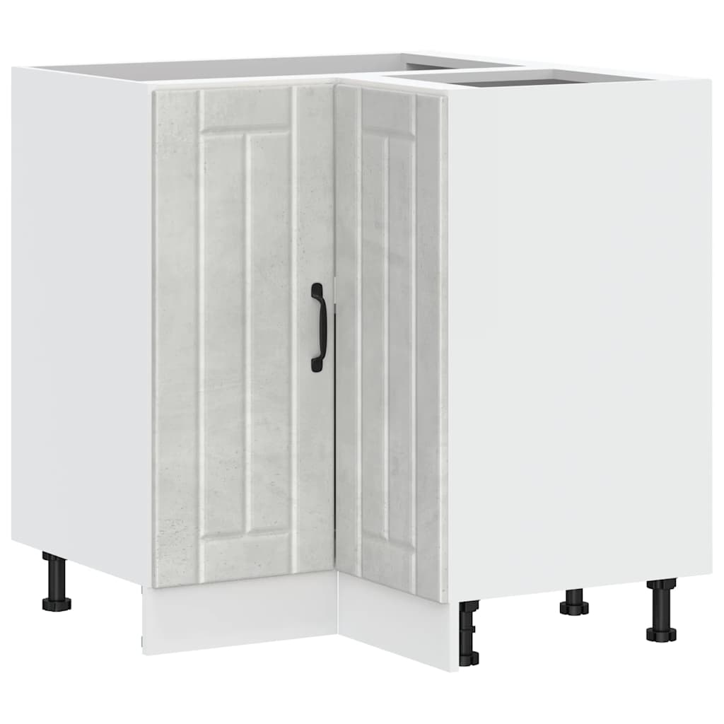 vidaXL Kitchen Corner Base Cabinet Lucca Concrete Grey Engineered Wood