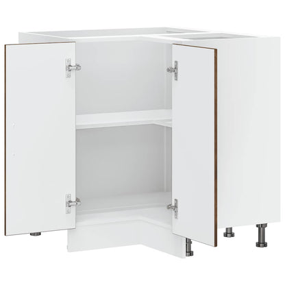 vidaXL Kitchen Corner Base Cabinet "Lucca" Smoked Oak Engineered Wood