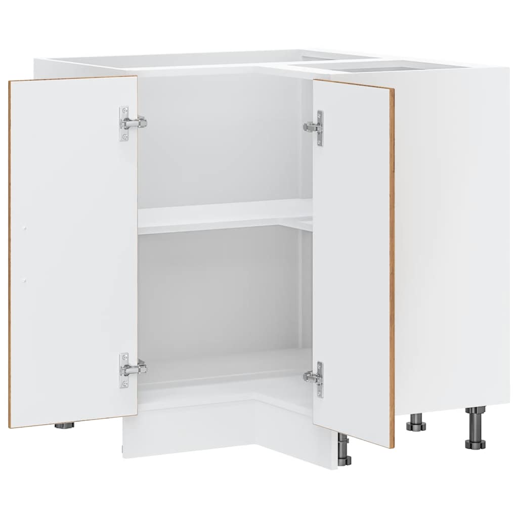 vidaXL Kitchen Corner Base Cabinet "Lucca" Old Wood Engineered Wood