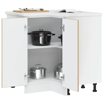 vidaXL Kitchen Corner Base Cabinet "Lucca" Artisan Oak Engineered Wood