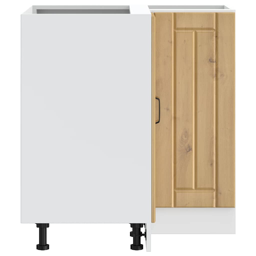 vidaXL Kitchen Corner Base Cabinet "Lucca" Artisan Oak Engineered Wood