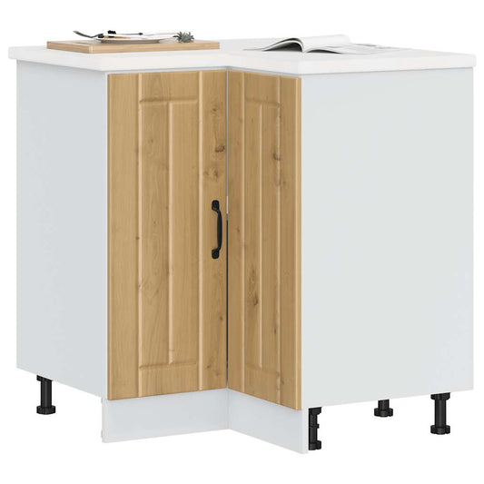 vidaXL Kitchen Corner Base Cabinet "Lucca" Artisan Oak Engineered Wood