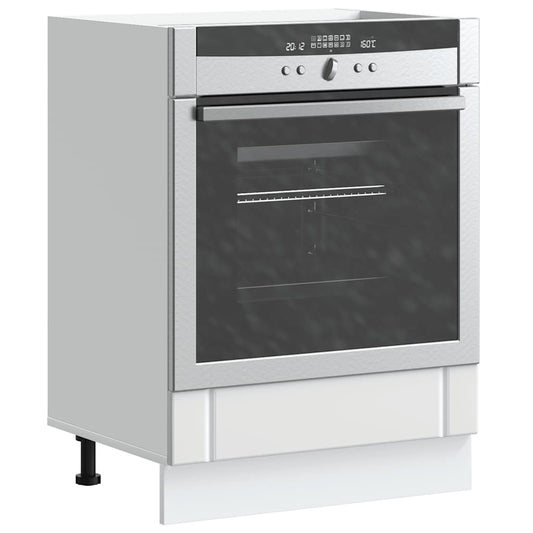 vidaXL Oven Cabinet "Lucca" White Engineered Wood