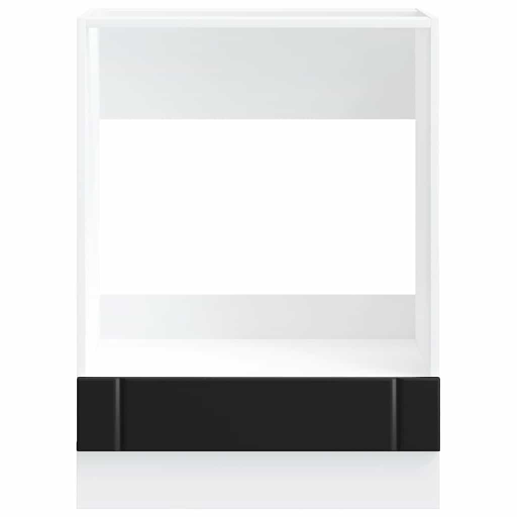 vidaXL Oven Cabinet "Lucca" Black Engineered Wood