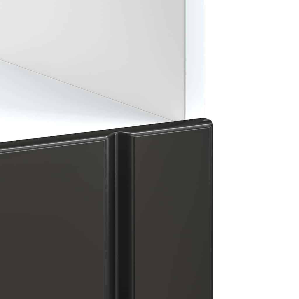 vidaXL Oven Cabinet "Lucca" Black Engineered Wood