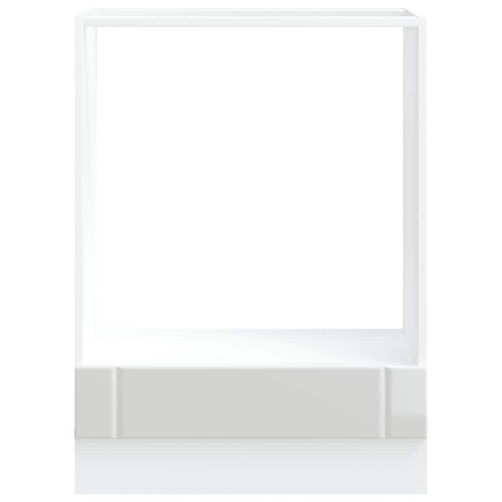 vidaXL Oven Cabinet Lucca High Gloss White Engineered Wood