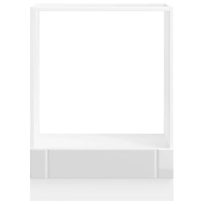 vidaXL Oven Cabinet "Lucca" High Gloss White Engineered Wood