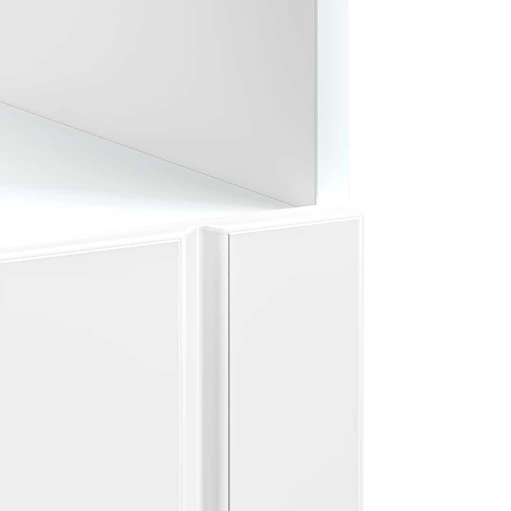 vidaXL Oven Cabinet Lucca High Gloss White Engineered Wood