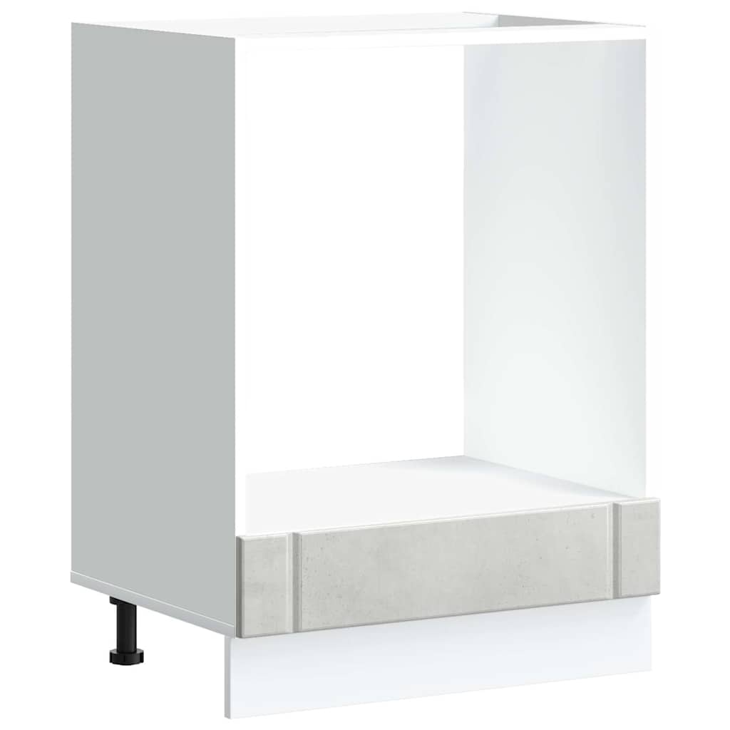 vidaXL Oven Cabinet "Lucca" Concrete Grey Engineered Wood