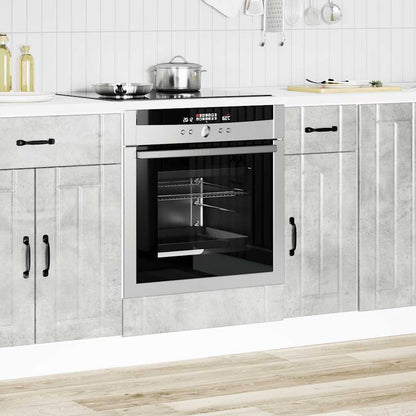 vidaXL Oven Cabinet "Lucca" Concrete Grey Engineered Wood