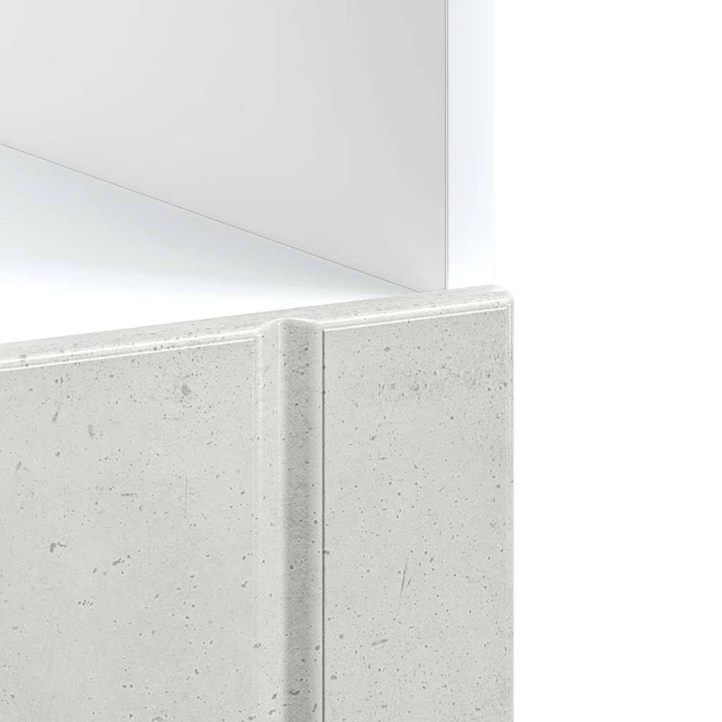 vidaXL Oven Cabinet "Lucca" Concrete Grey Engineered Wood