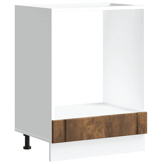 vidaXL Oven Cabinet "Lucca" Smoked Oak Engineered Wood