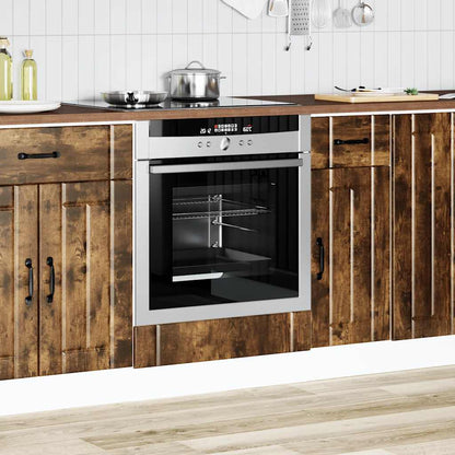 vidaXL Oven Cabinet "Lucca" Smoked Oak Engineered Wood