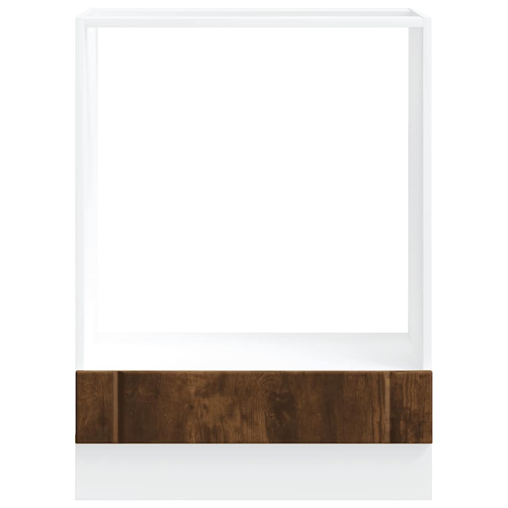 vidaXL Oven Cabinet "Lucca" Smoked Oak Engineered Wood